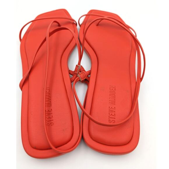 Steve Madden Lynley Women's Slingback Sandals Square Toe Orange Size US8.5M - Picture 5 of 12